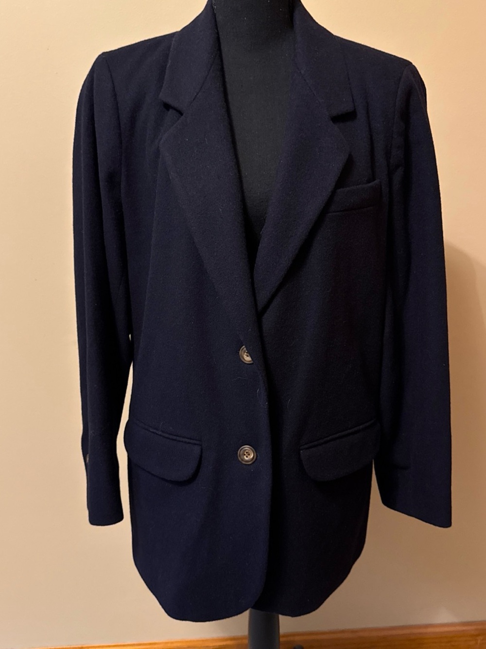 Eddie Bauer Navy Single-Breasted Women's Blazer